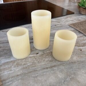 Off White Real Wax Blameless Candles Set Of 3 Sizes